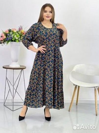 Р.54-56 Бохо Шик Стильное женское суперское платье