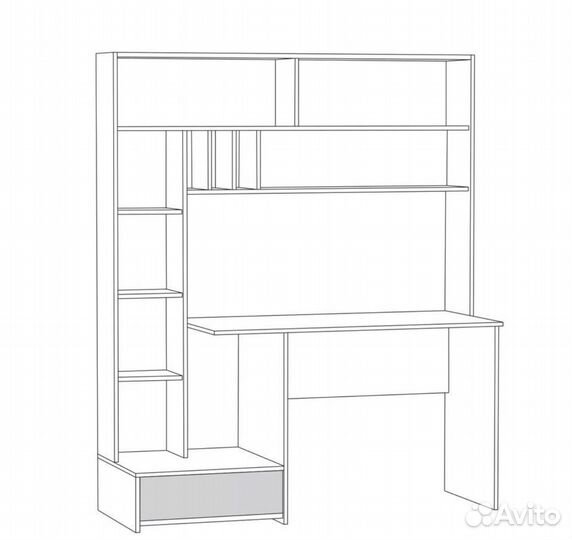 Компьютерный стол Лайт Моди 1.5м