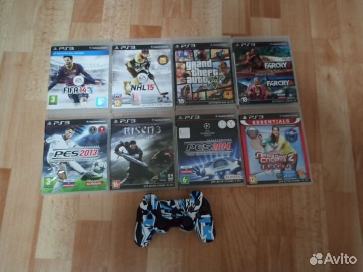 Игры и джойстик Sony PS3