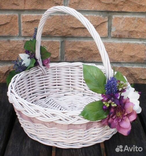 Корзина плетеная большая Под подарок