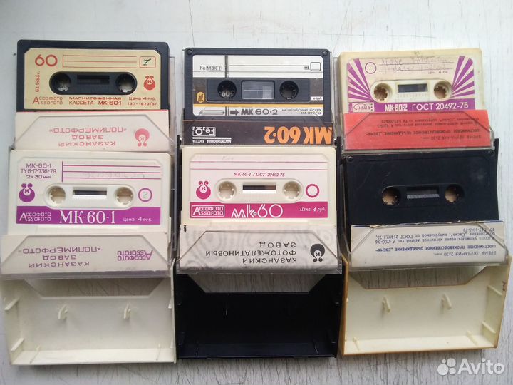 Кассеты мк-60 (12 штук)