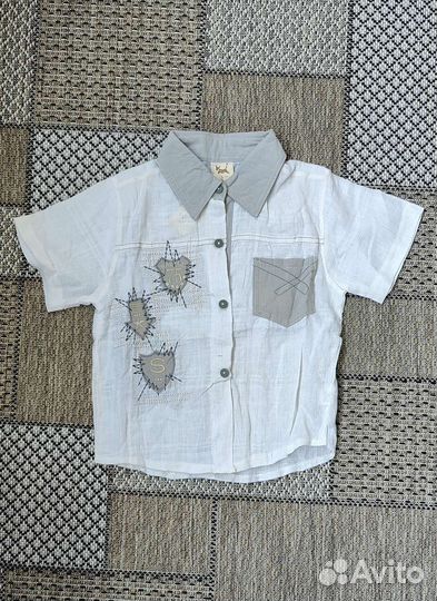 Рубашка на мальчика 116-122 новая