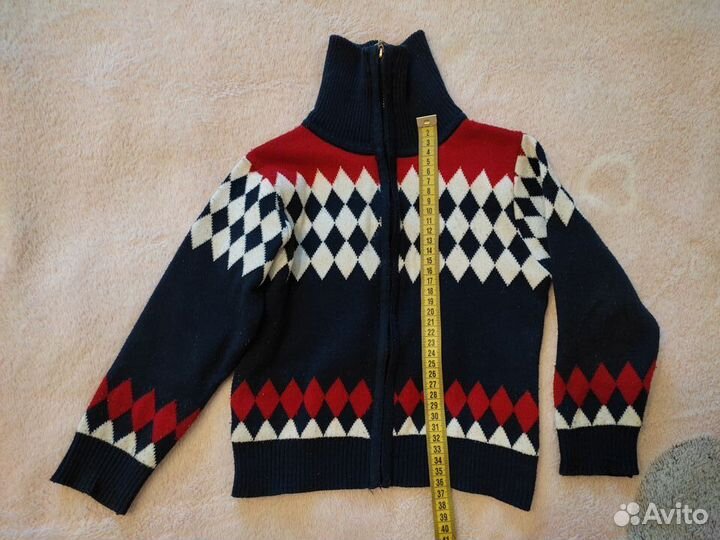 Кофта детская на мальчика 4 - 5 лет на молнии