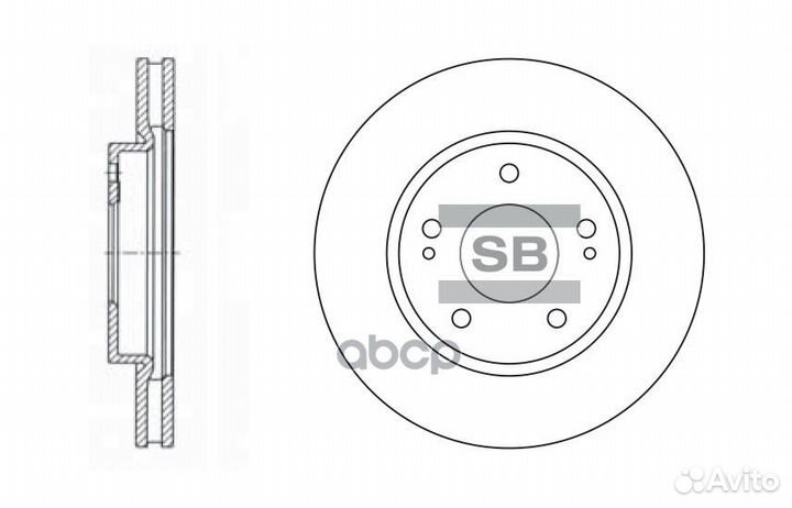 Диск тормозной SD4308 Sangsin brake