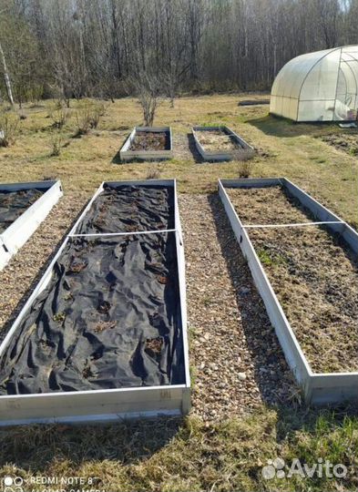 Грядка темно-зеленая 1м х 4м х 22см