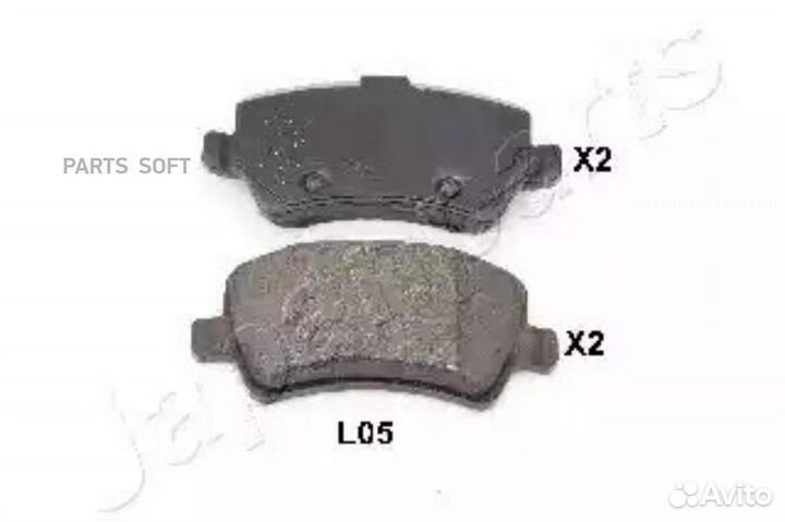 Japanparts PP-L05AF Колодки торм.зад
