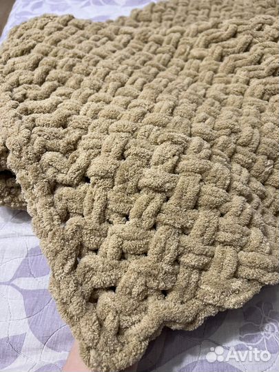 Плед детский из ализе пуффи