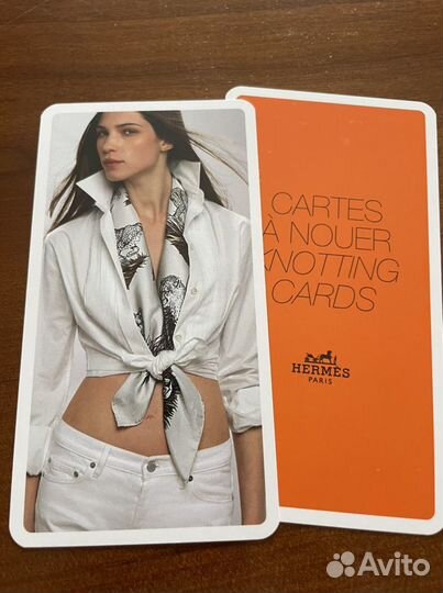 Карточки Hermes Франция+платок Leo Ventoni шелк