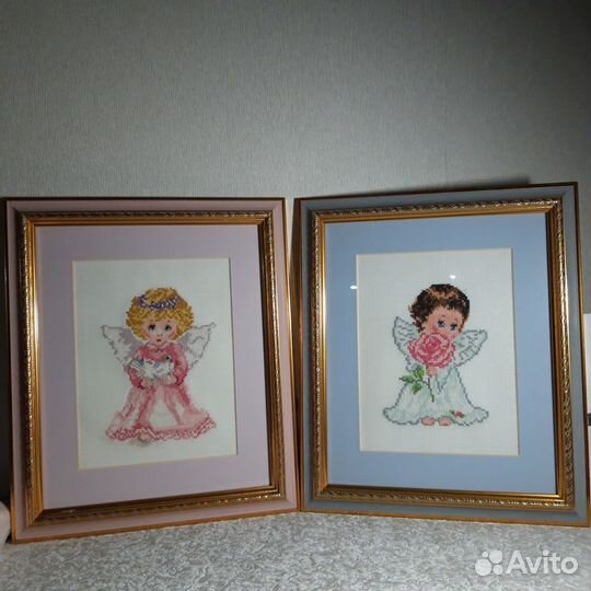 Картины, 32/28 см, ангелы
