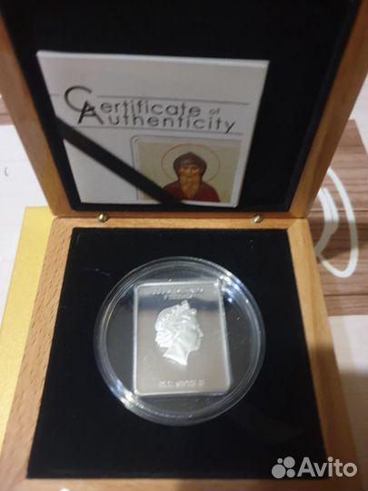 5 долларов 2011 г. О-ва Кука Св.Князь Олег Серебро