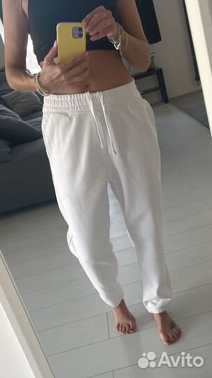 Джоггеры белые h&m