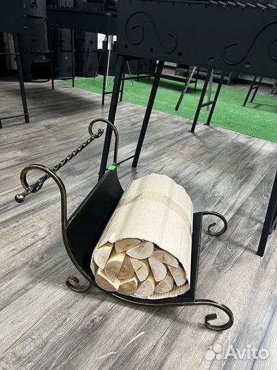 Дровница кованая