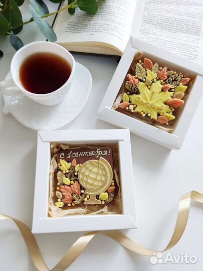 Шоколад ручной работы, подарок на 1 сентября