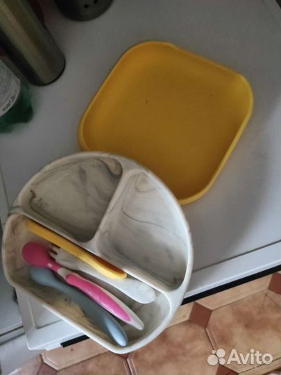 Силиконовые тарелки детские 0+