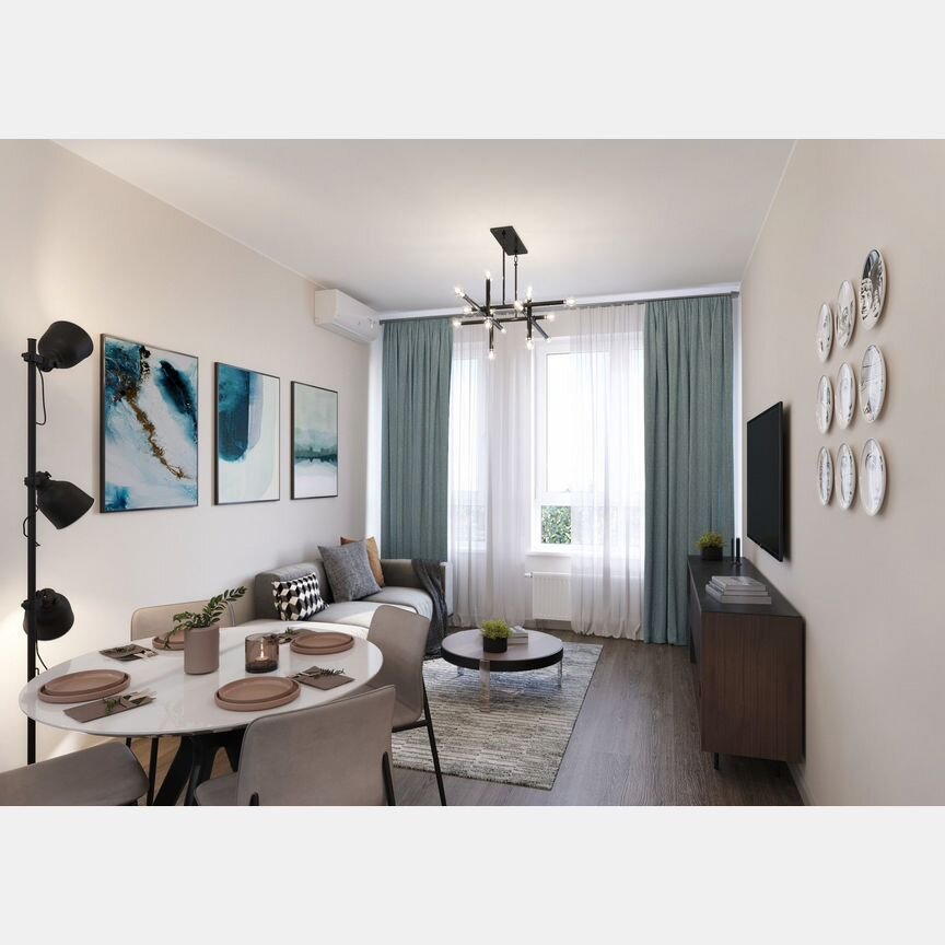 2-к. квартира, 60,8 м², 22/22 эт.