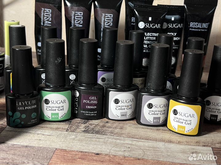 Набор гель баз и гель лаков для маникюра