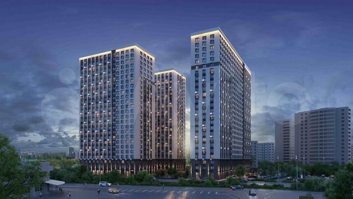 1-к. квартира, 34 м², 19/25 эт.