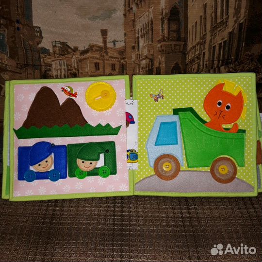 Развивающая книга из фетра