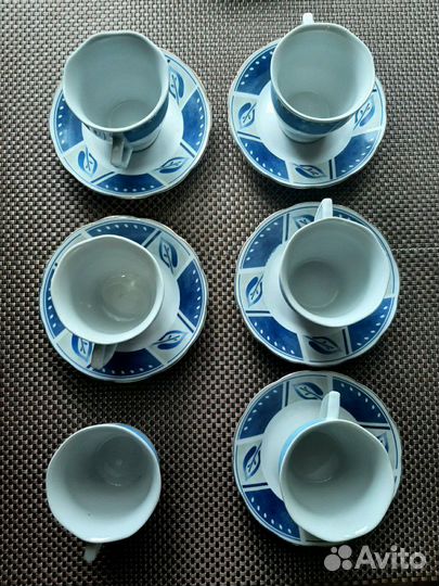 Чашки + блюдца, фарфор Германия