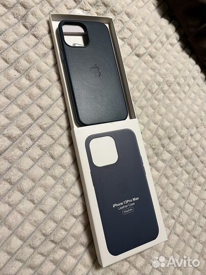 iPhone 13 pro max кожаный чехол