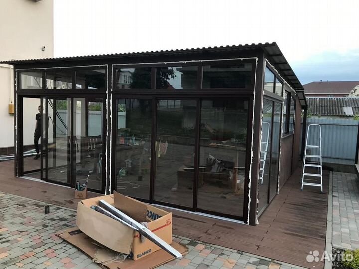 Раздвижные окна на веранду