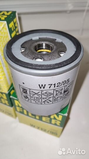 Фильтр масляный Mann W712/95 VAG