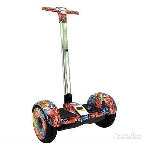 Гироскутер с ручкой smart balance А8 оранжевый