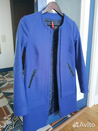 Пальто Imperial осень синее 42-44 р-р
