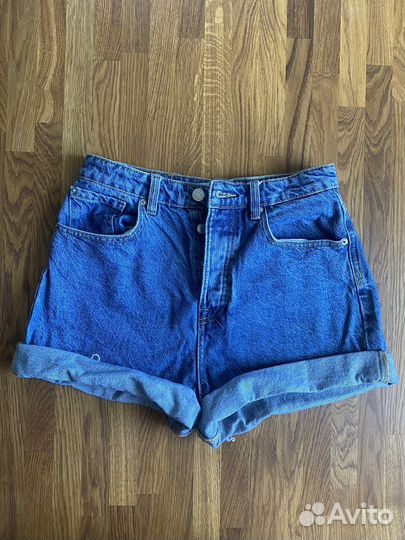 Джинсовые шорты stradivarius