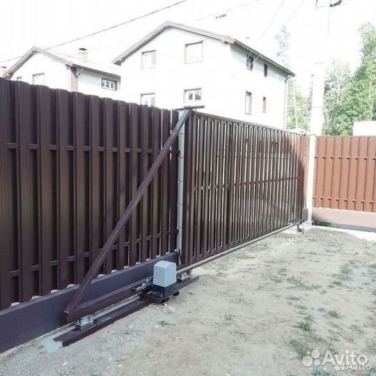 Откатные ворота под ключ с установкой