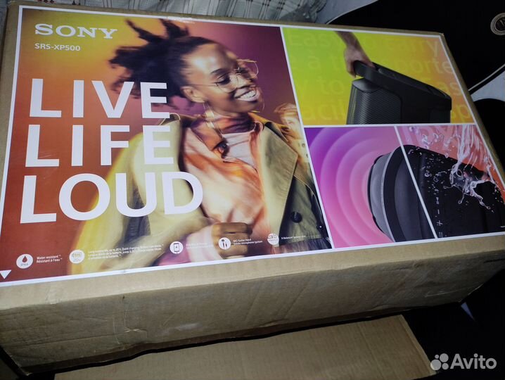 Коробка от sony SRS-XP500