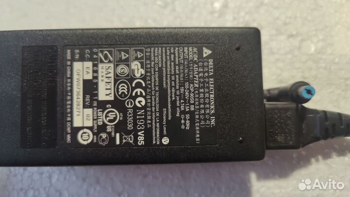 Блок питания для ноутбука 19V 4.74A
