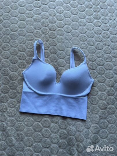 Белый корсетный топ