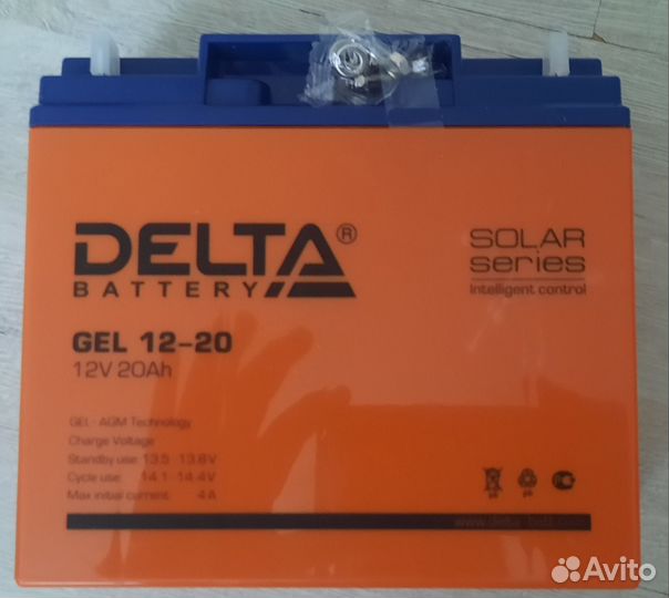АКБ Дельта 12-20 12V 20Ah