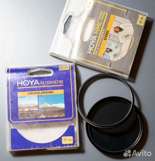Набор светофильтров на объектив 72мм hoya
