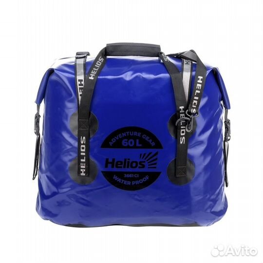 Гермосумка 60л (пвх, синий/черный) Helios