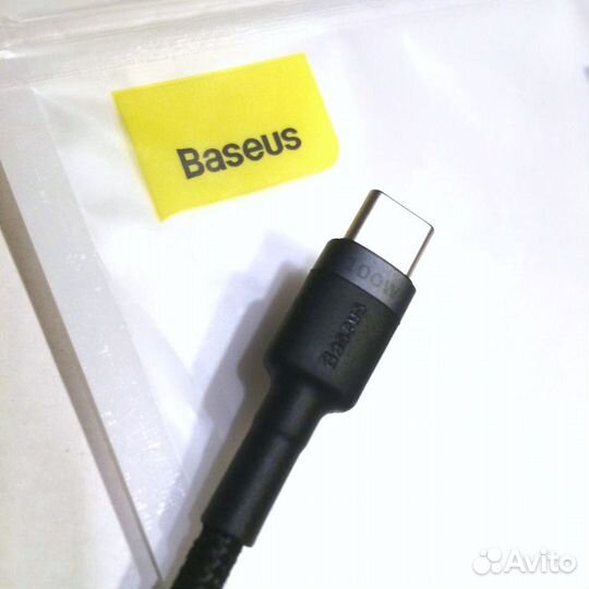 Кабель Baseus Type-C to Type-C PD QC4.0 (новый) 1m