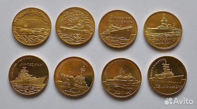 Монеты: Польша 2 и 5 злотых 1995 - 2023 Новинка