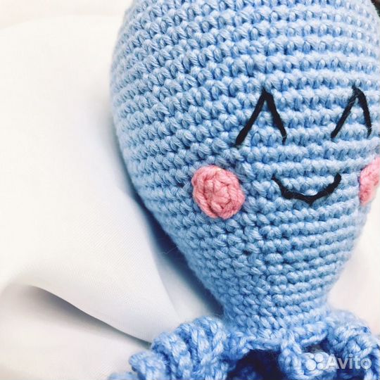 Вязаный Осьминог игрушка ручной работы