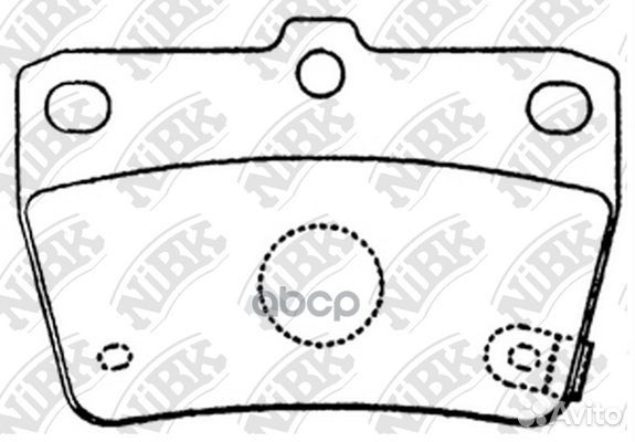 Колодки тормозные дисковые задн. toyota Rav4 ZC