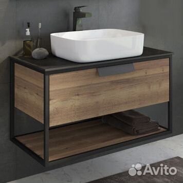 Тумба в ванную, тумба под раковину, мебель лофт