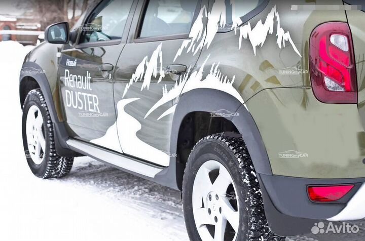 Комплект накладок на арки Renault Duster 2015+