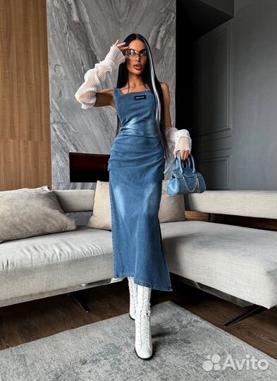 Джинсовый сарафан