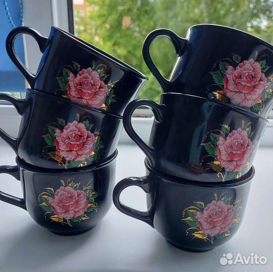 Кофейный сервиз СССР (только кружки) 6 шт