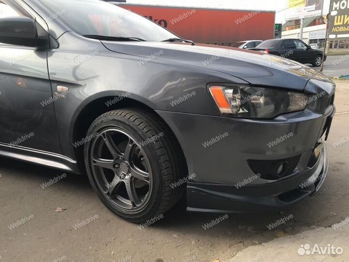 Губа Zodiak дорестайлинг Mitsubishi Lancer X 10