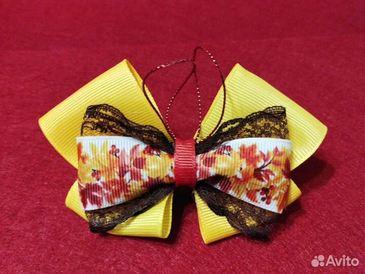 Осенние бантики и бабочки-галстуки