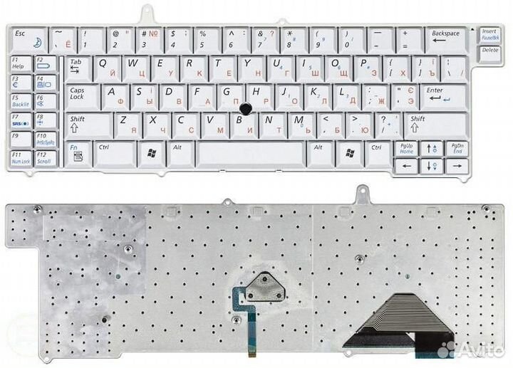 Клавиатура для Samsung X1 серебристая