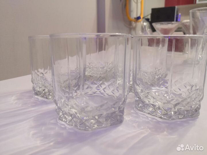 Кружки стекло, стаканы, рюмки
