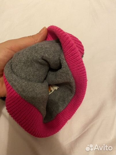 Шапка с ушками теплая 1 2 года