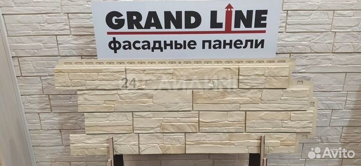 Фасадные панели Grand Line Сланец design plus Пшеница